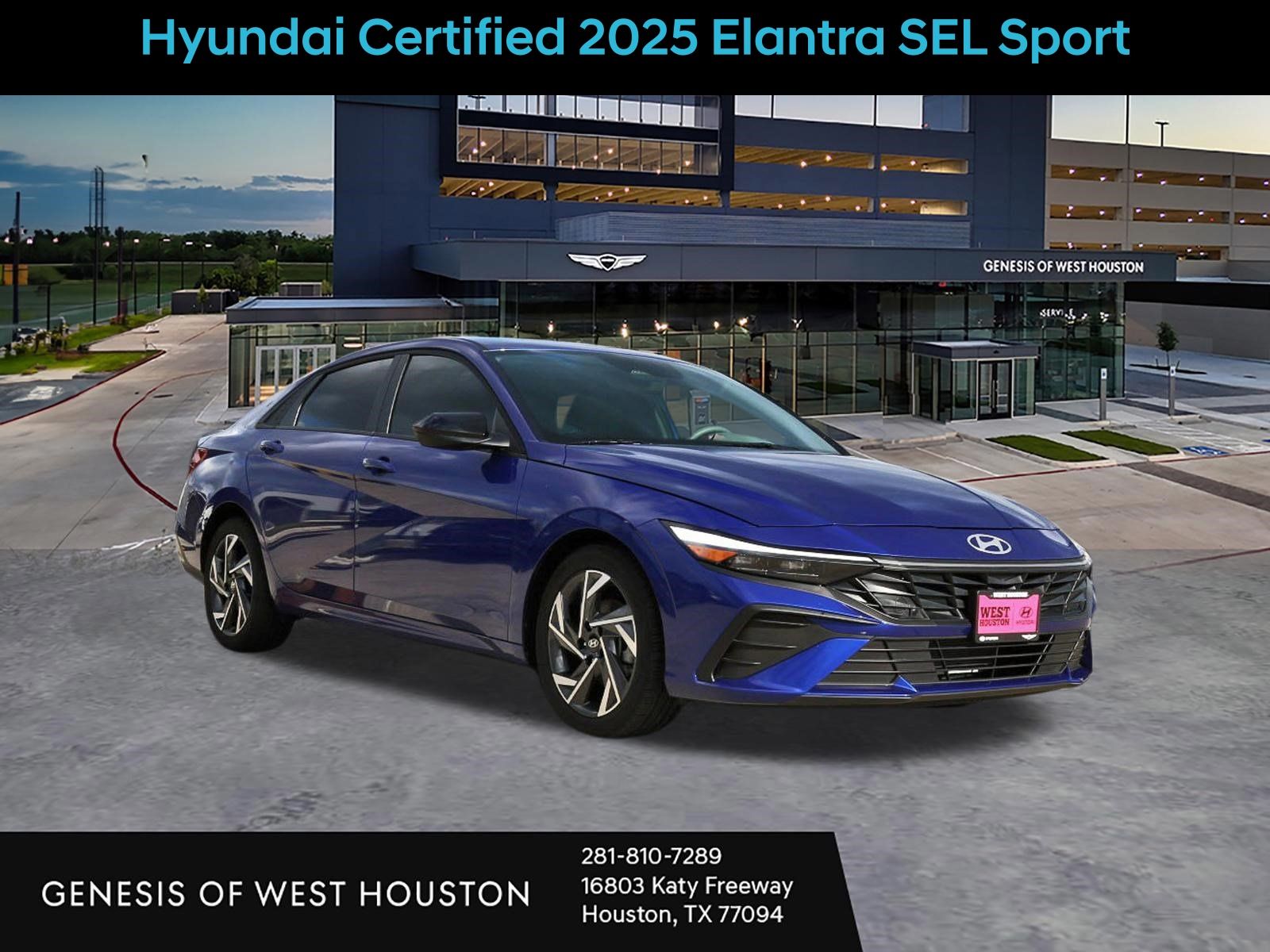 Intense Blue 2025 Hyundai Elantra Sedan Front-Wheel Drive Continuously Variable Transmission