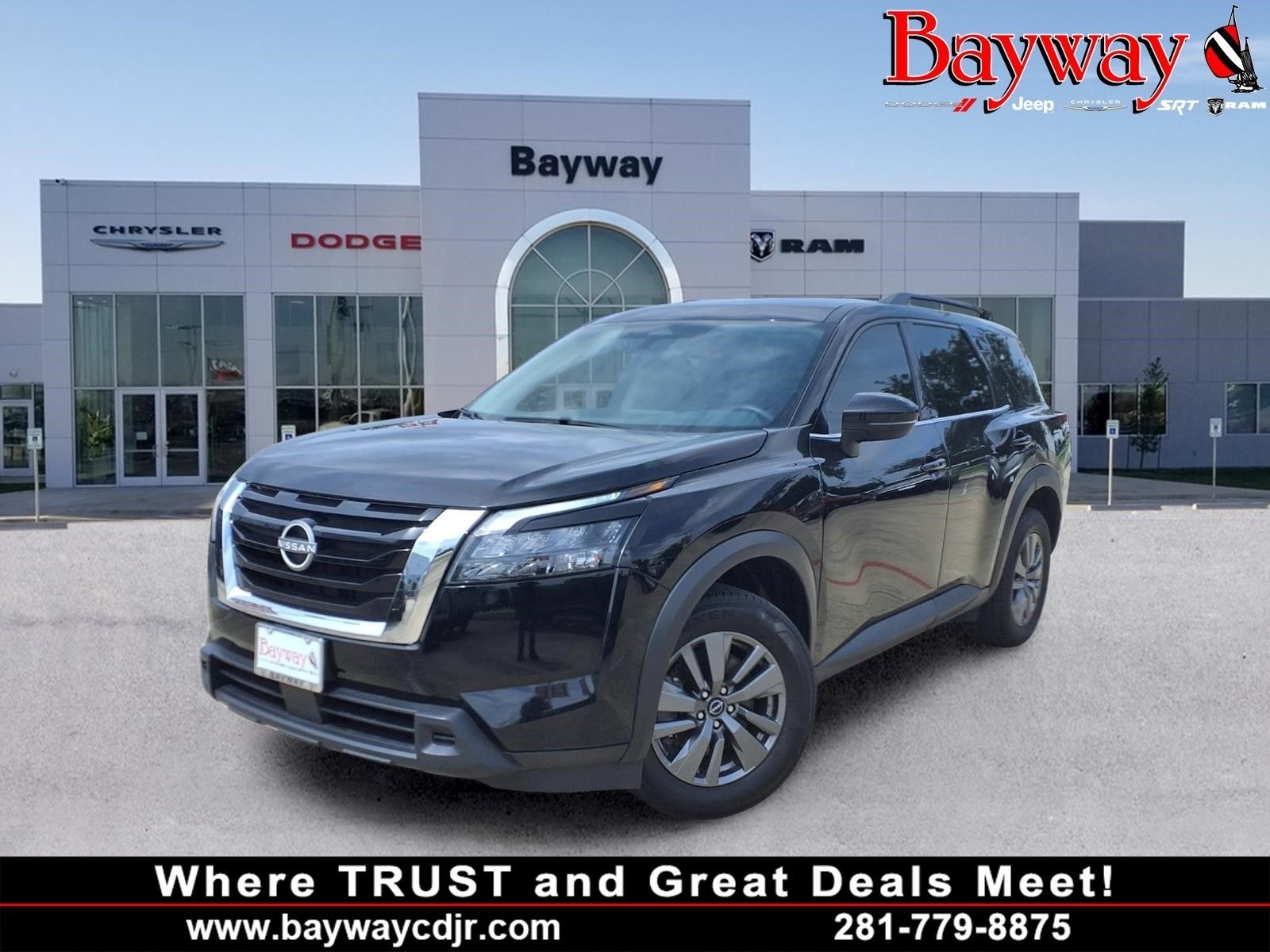 2025 Nissan Pathfinder SV Black at Bravo Nissan