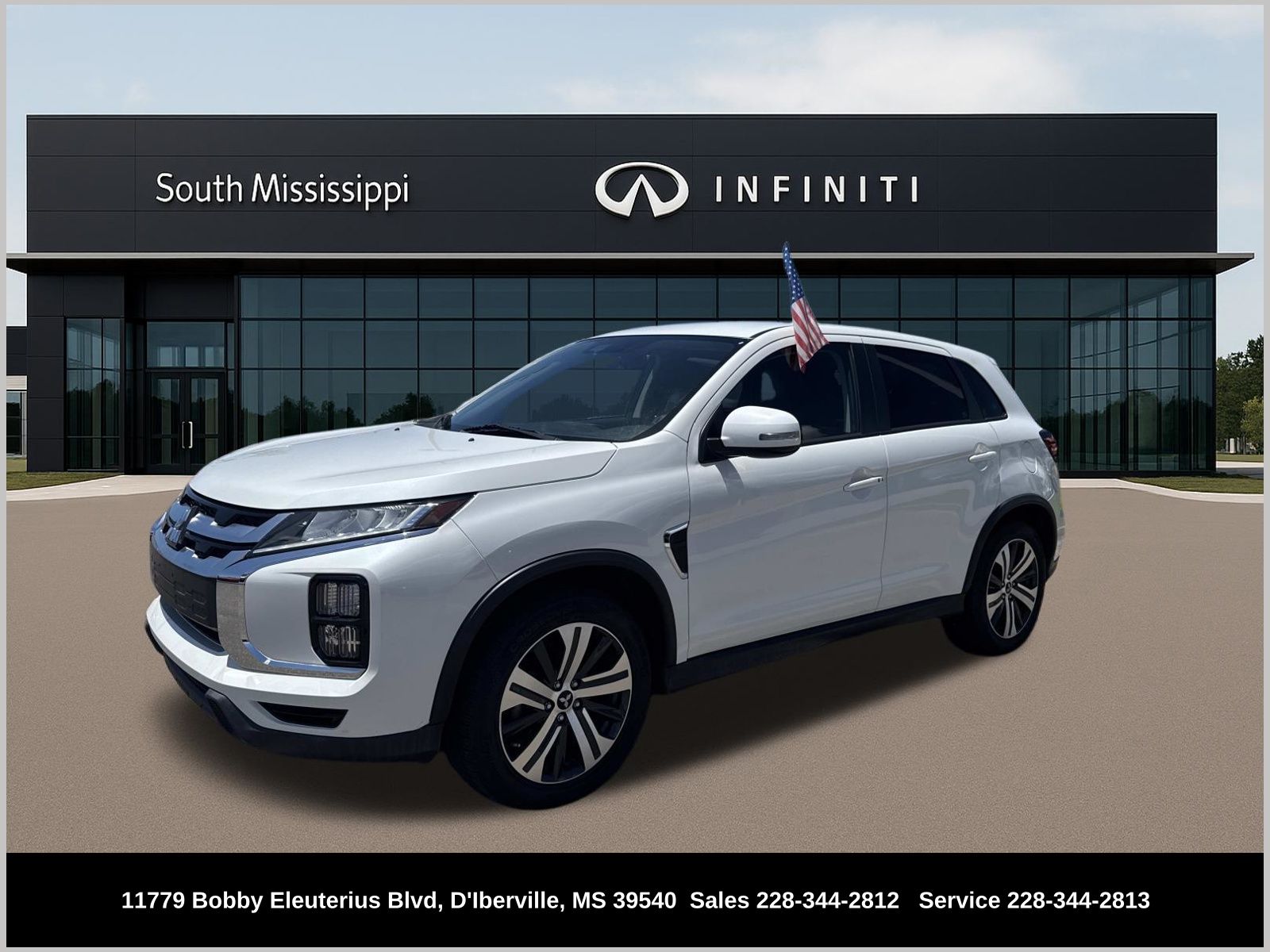 White 2021 Mitsubishi Outlander Sport SUV / Crossover Front-Wheel Drive Continuously Variable Transmission