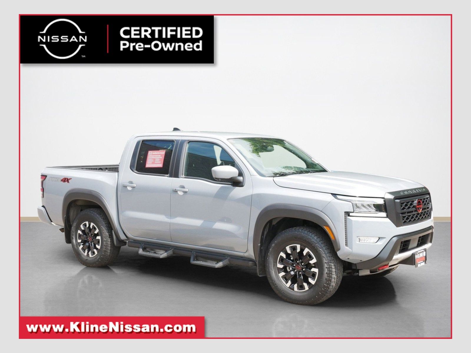 Boulder Gray Pearl 2023 Nissan Frontier Pickup Truck Four-Wheel Drive 9-Speed Automatic
