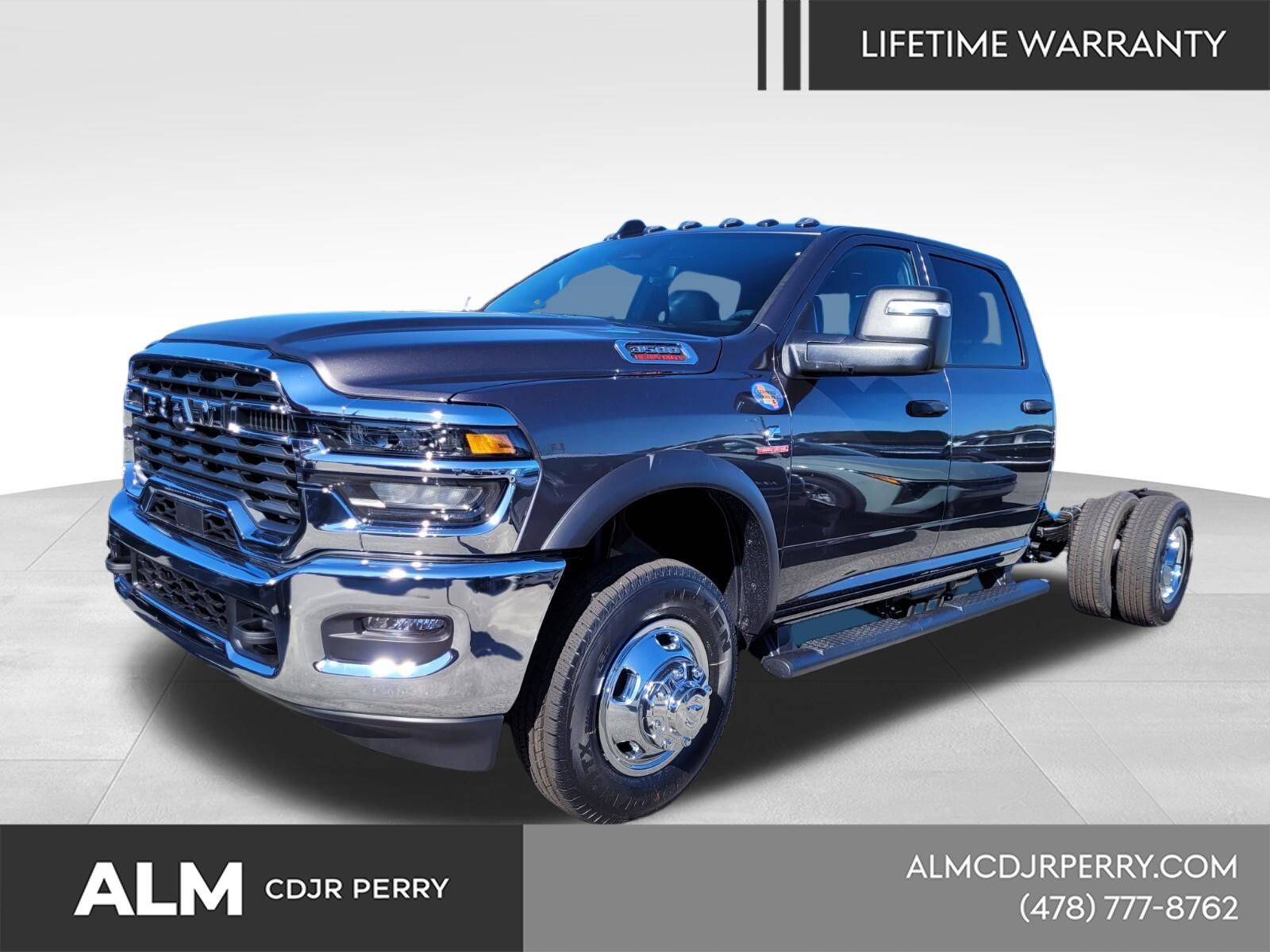 Gray (Granite Crystal Metallic Clearcoat) 2026 RAM 3500 Chassis Tradesman Crew Cab LB DRW 4WD Pickup Truck Four-Wheel Drive 8-Speed Automatic