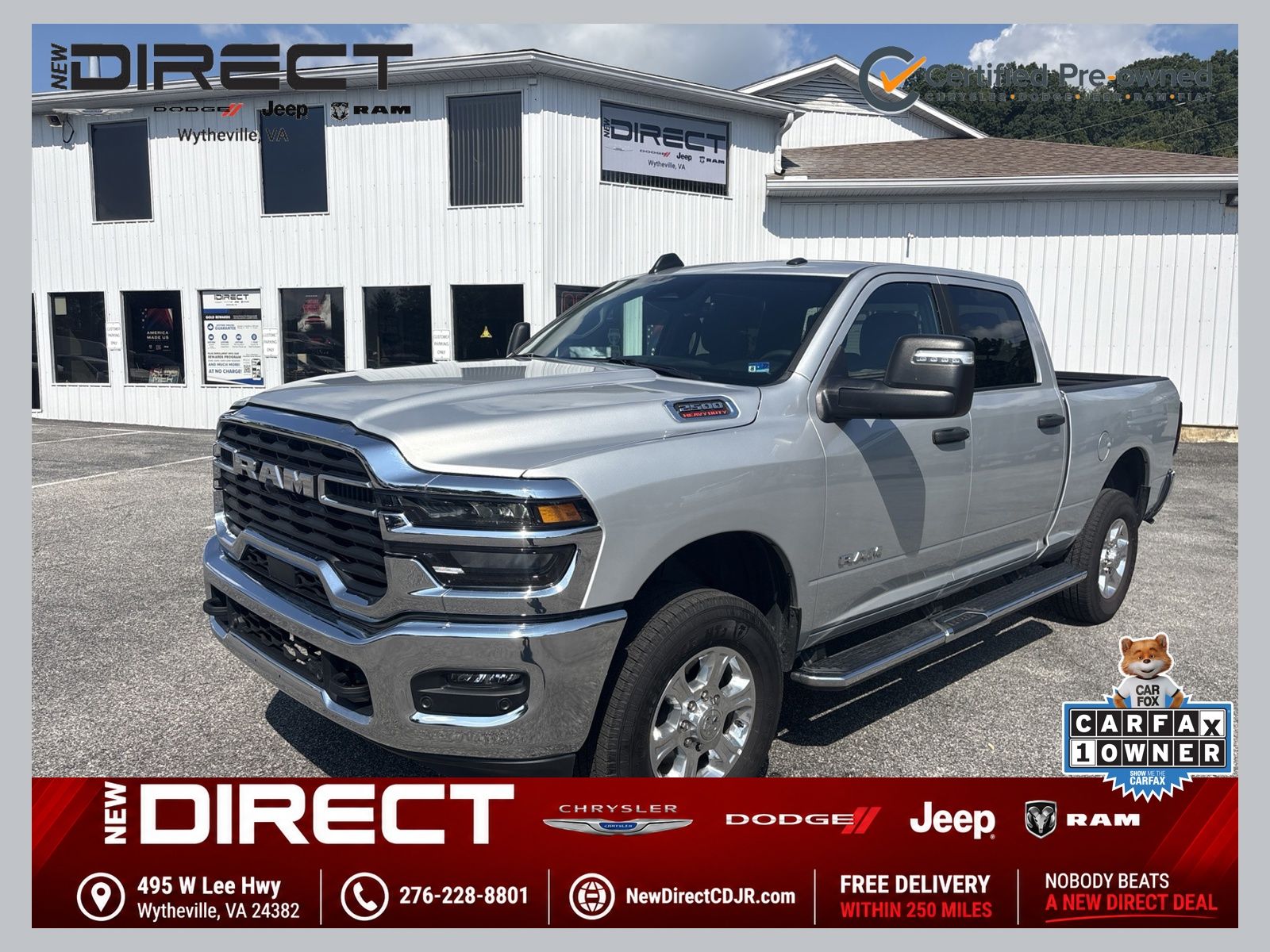 Silver Zynith 2026 RAM 2500 Pickup Truck Four-Wheel Drive 8-Speed Automatic