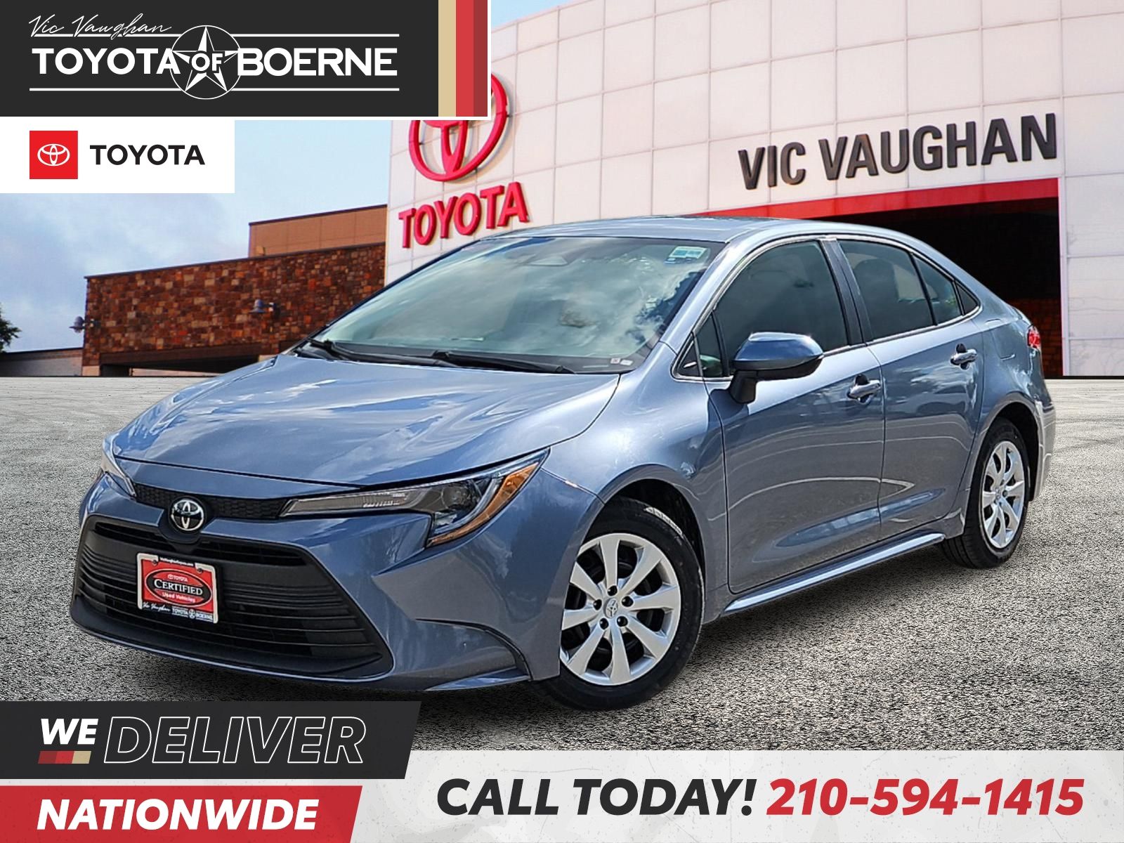Gray 2024 Toyota Corolla Sedan Front-Wheel Drive Continuously Variable Transmission