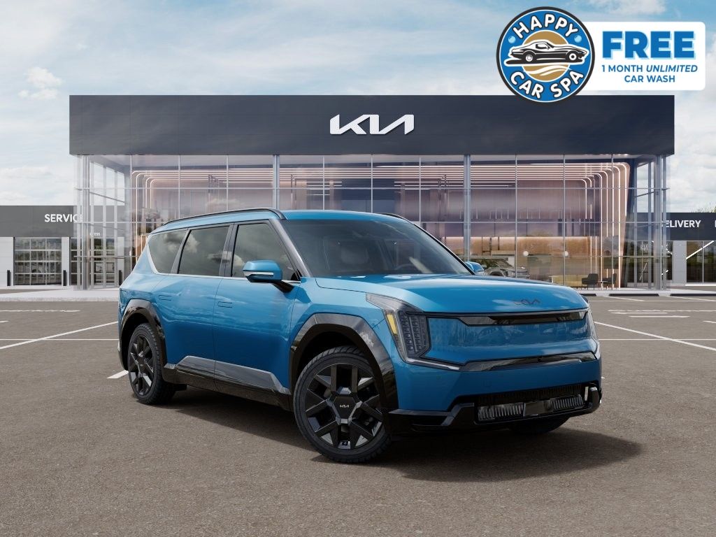 Ocean Blue 2026 Kia EV9 Land AWD SUV / Crossover All-Wheel Drive 1-Speed Automatic