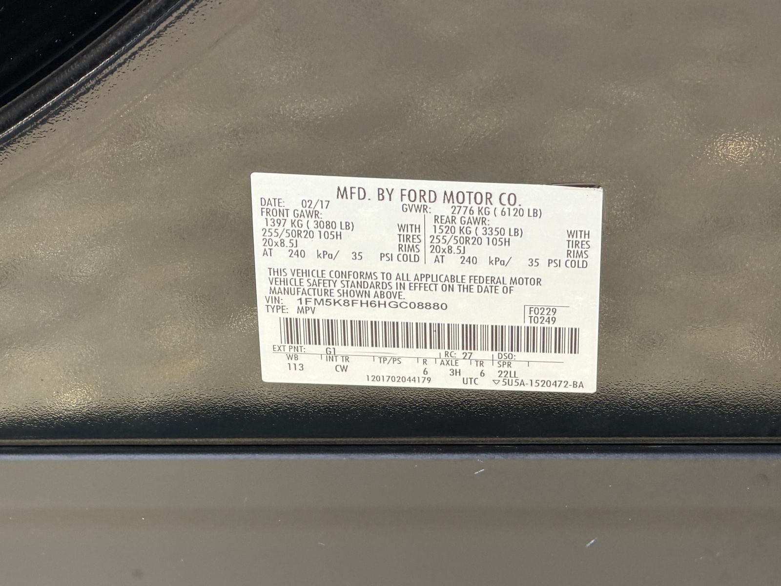 Certified Used 2017 Shadow Black Ford Limited image 27