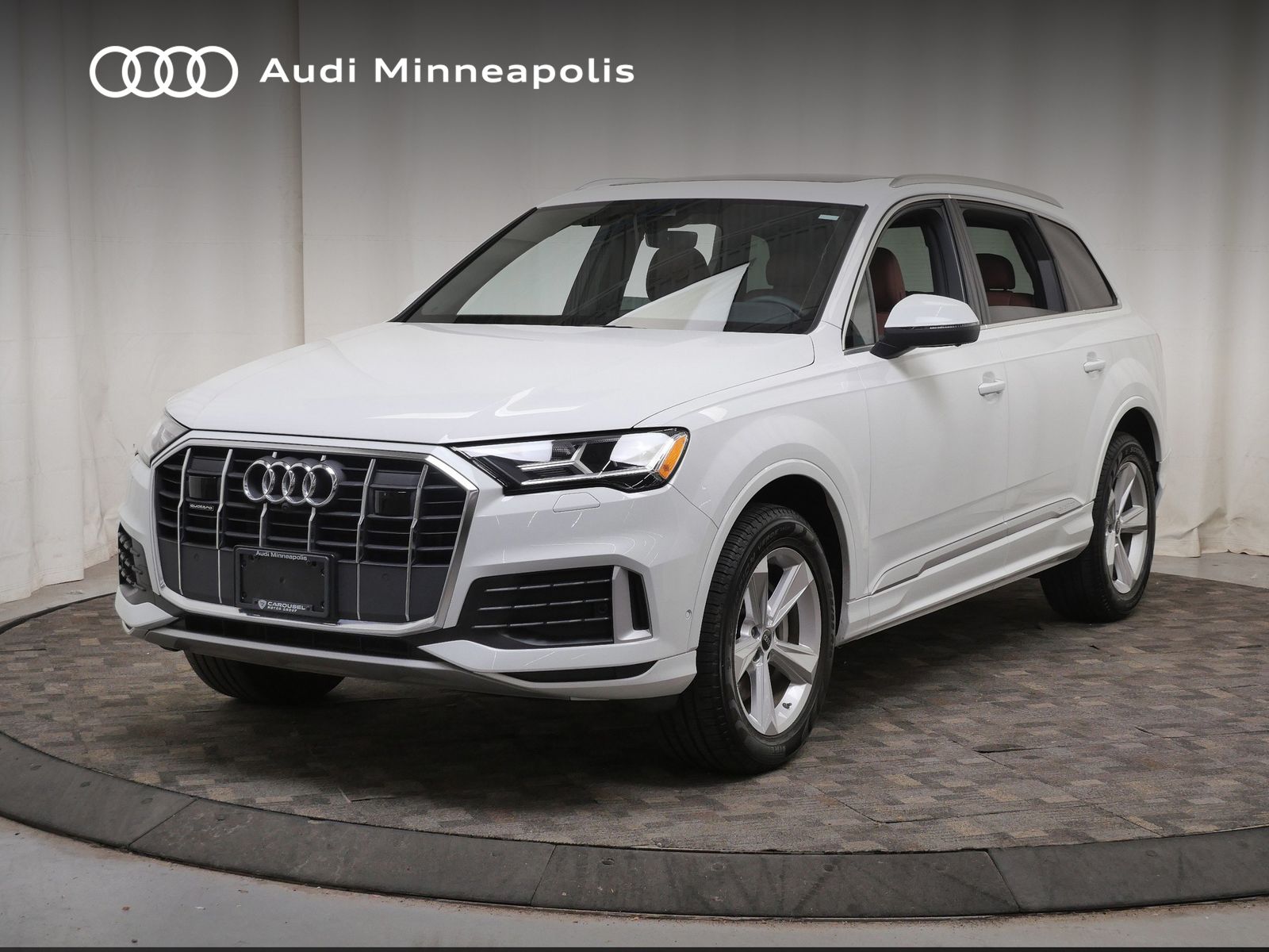 Carrara White 2023 Audi Q7 SUV / Crossover All-Wheel Drive 8-Speed Automatic