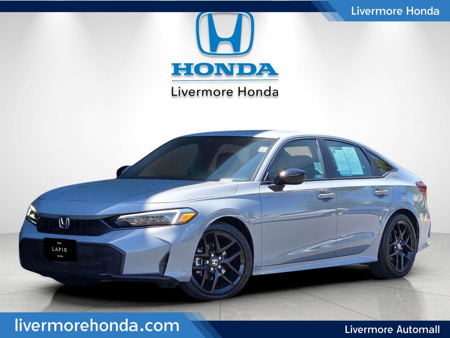 Gray 2026 Honda Civic Sedan Front-Wheel Drive Continuously Variable Transmission