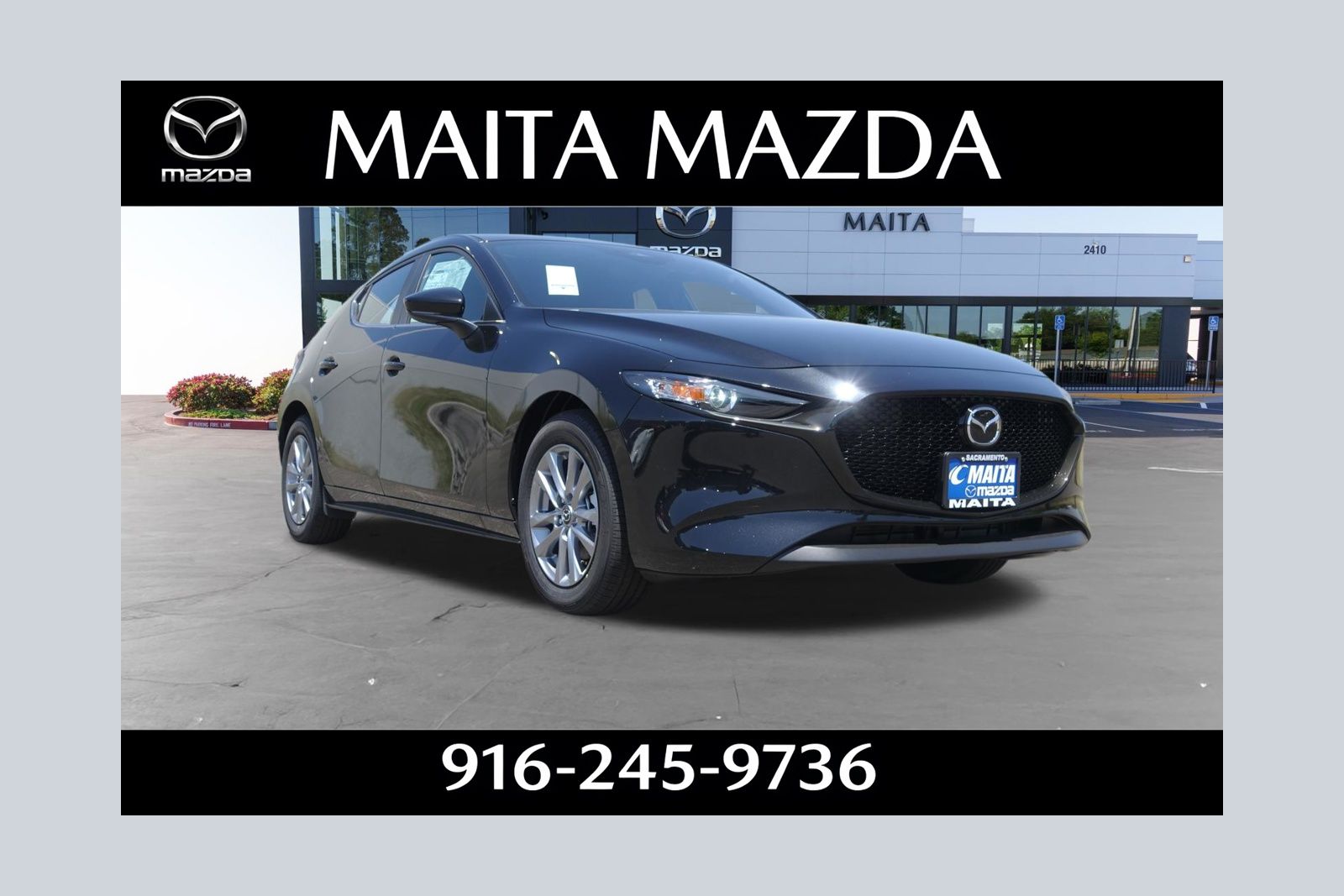 Jet Black Mica 2026 Mazda MAZDA3 Hatchback Front-Wheel Drive 6-Speed Automatic
