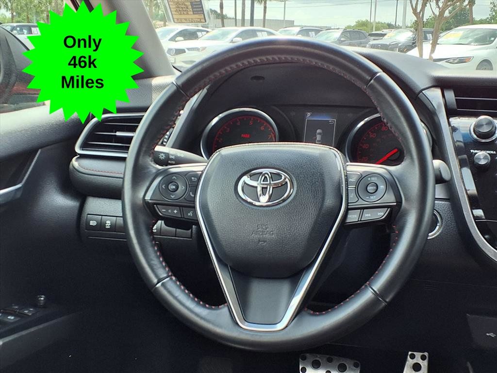 2020 Toyota Camry TRD V6 Red at Joe Myers Mazda Kia