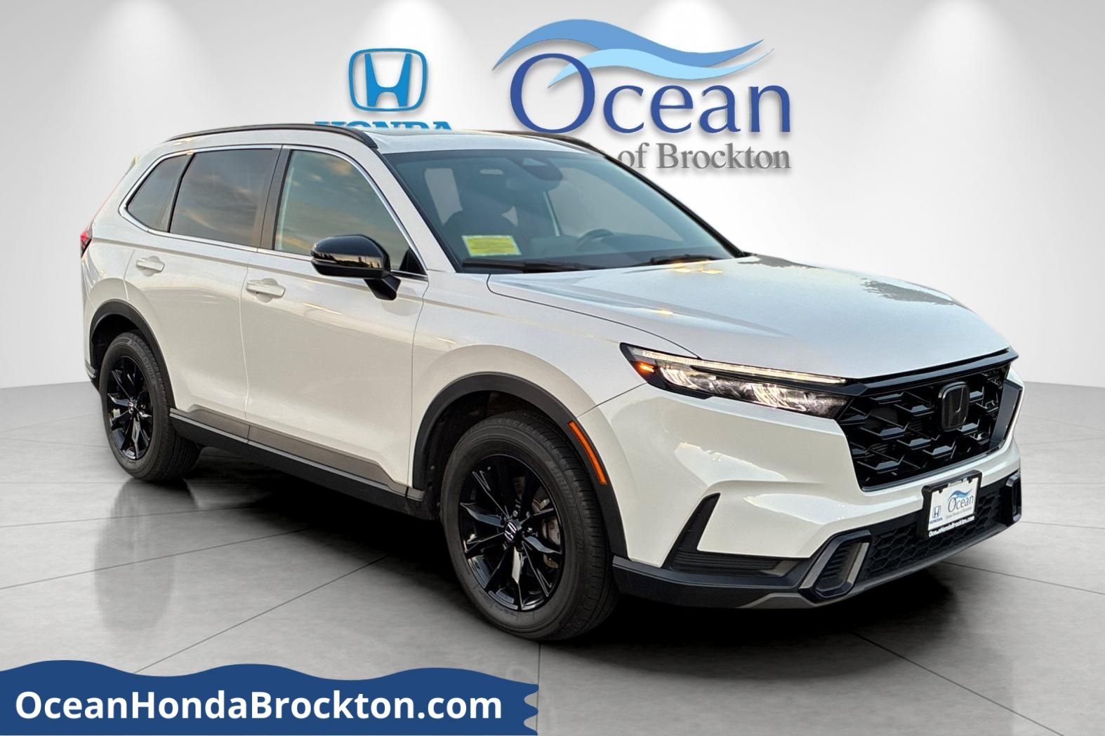 Platinum White Pearl 2024 Honda CR-V Hybrid SUV / Crossover All-Wheel Drive Continuously Variable Transmission