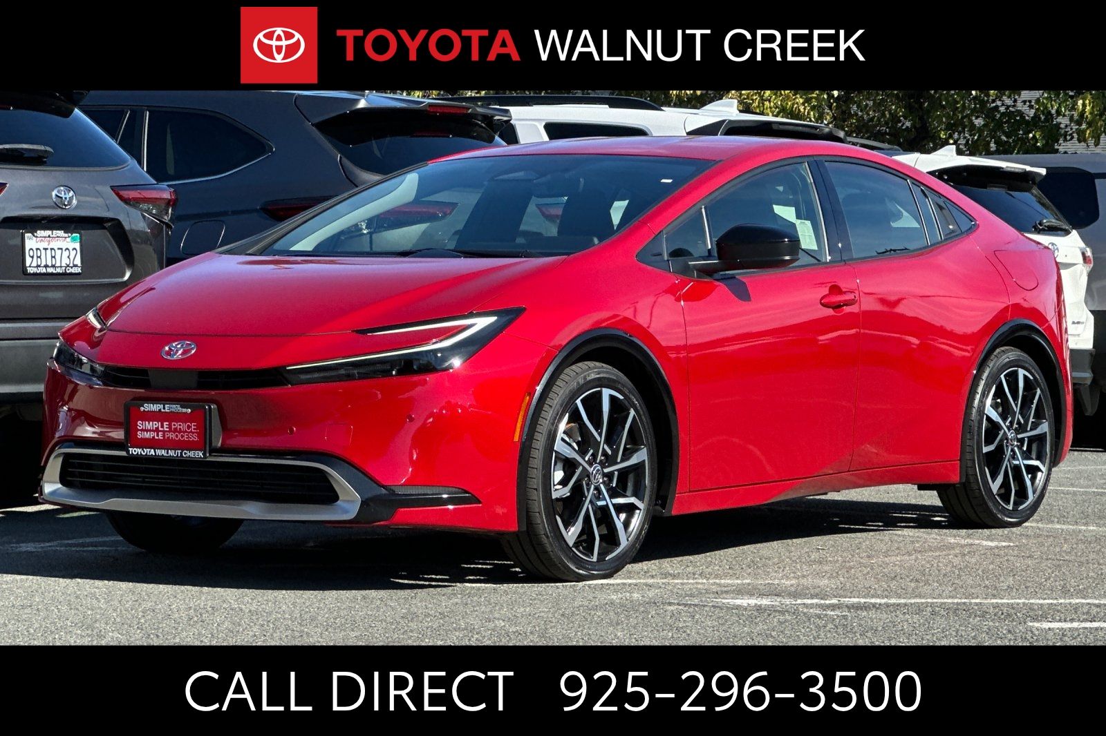 Red 2026 Toyota Prius Plug-In Hybrid Hatchback Front-Wheel Drive Continuously Variable Transmission