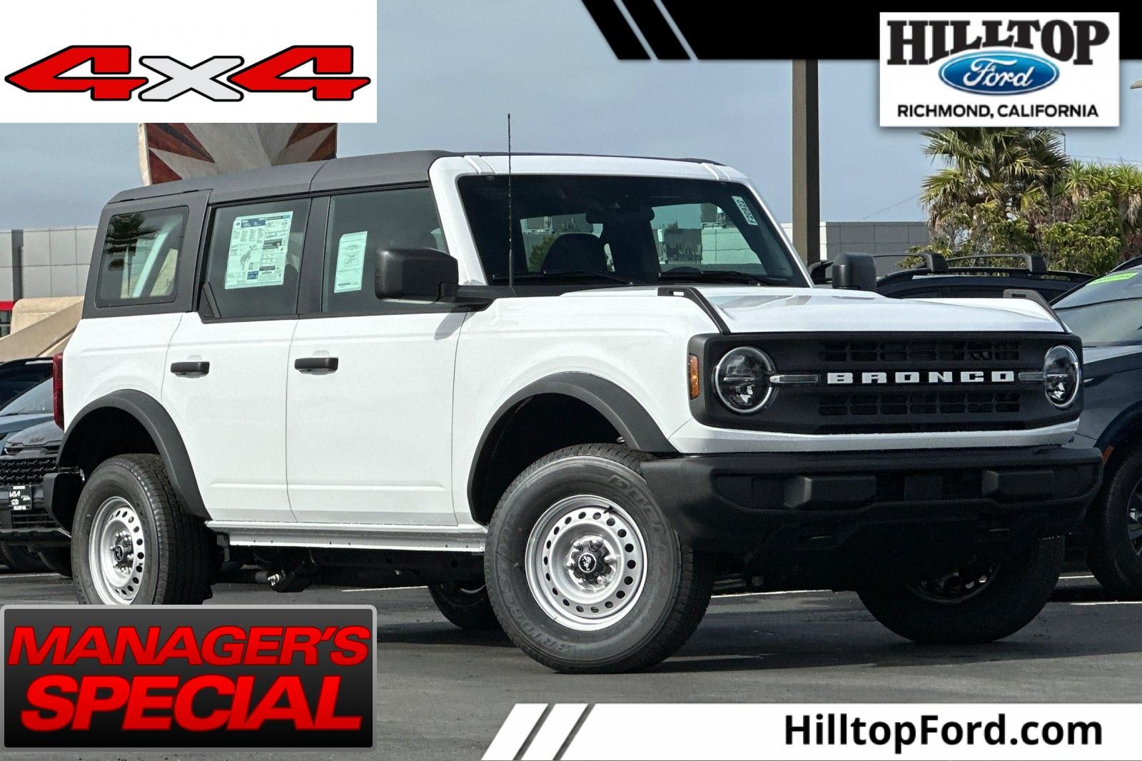 Oxford White 2025 Ford Bronco SUV / Crossover Four-Wheel Drive Automatic