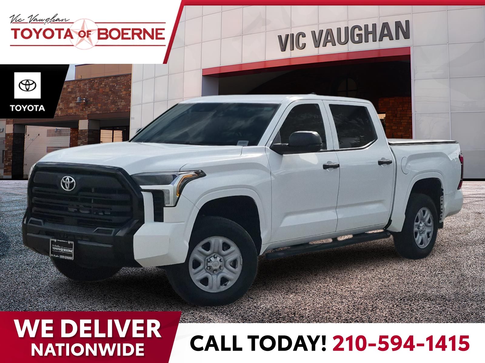 White 2022 Toyota Tundra Pickup Truck Four-Wheel Drive Automatic