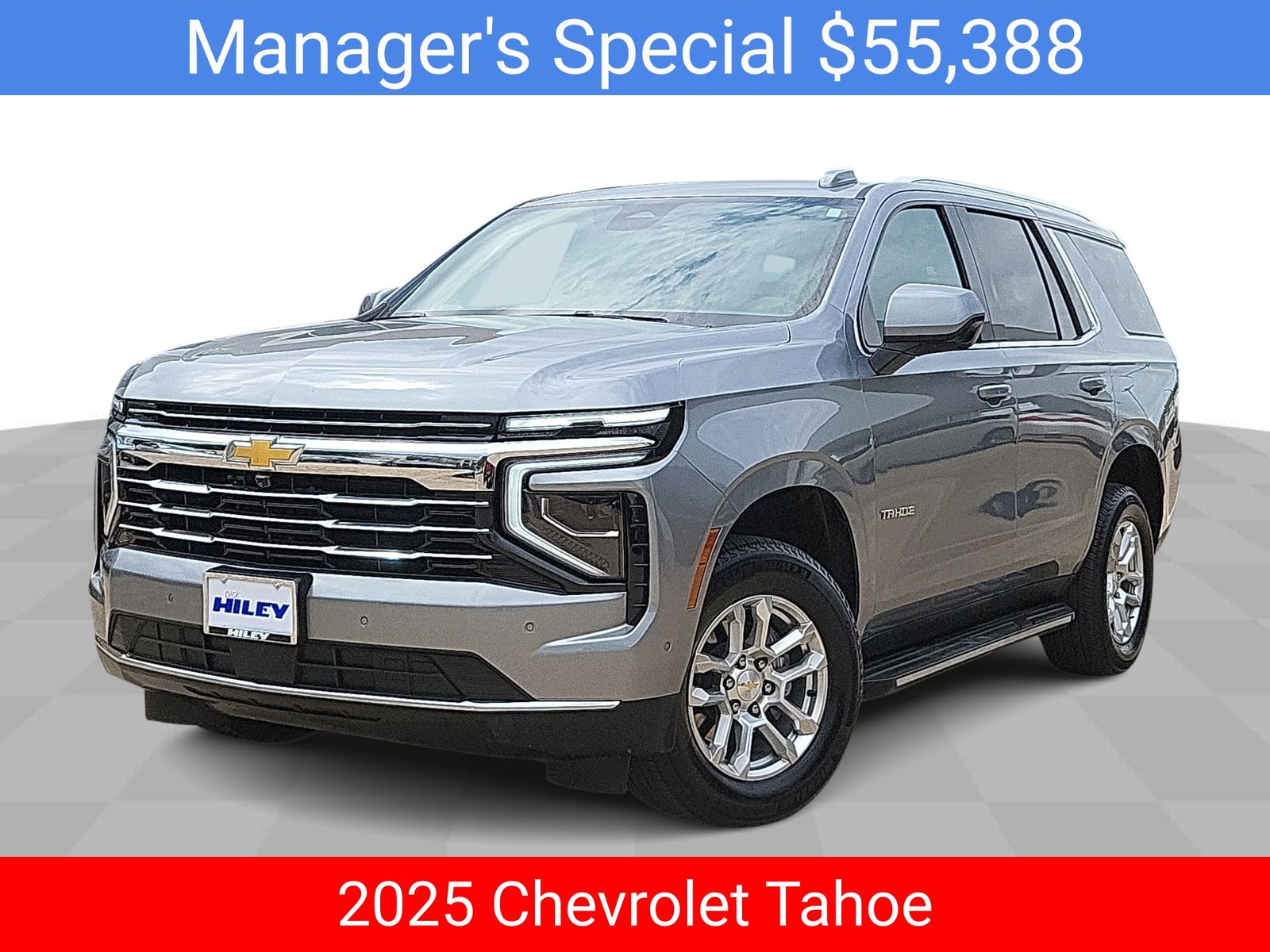 Sterling Gray Metallic 2025 Chevrolet Tahoe LT 4WD SUV / Crossover Four-Wheel Drive