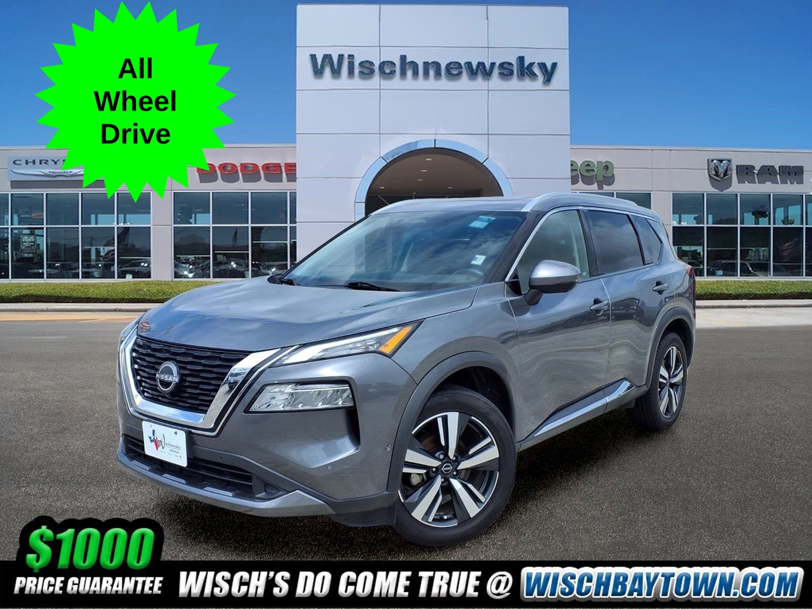 Gray (Gun Metallic) 2023 Nissan Rogue SUV / Crossover All-Wheel Drive Continuously Variable Transmission