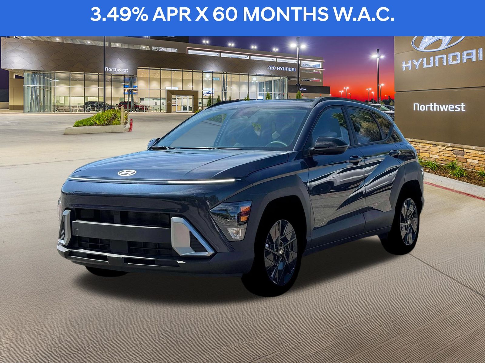 Denim Blue Pearl 2026 Hyundai Kona SEL Sport FWD SUV / Crossover Front-Wheel Drive Continuously Variable Transmission