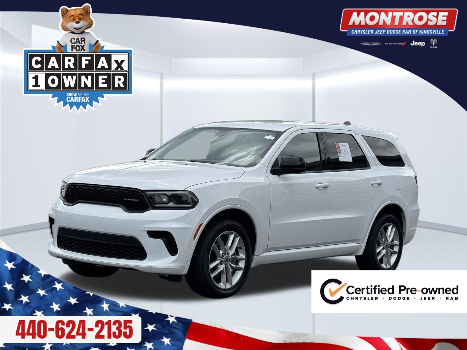 White 2023 Dodge Durango SUV / Crossover All-Wheel Drive 8-Speed Automatic