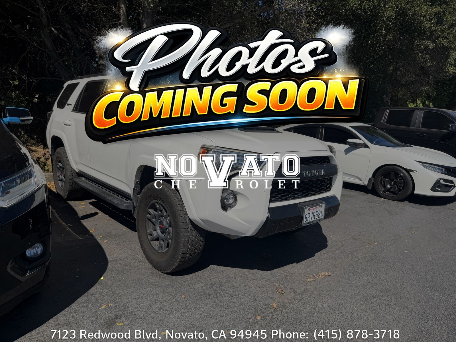 Super White 2019 Toyota 4Runner SUV / Crossover Four-Wheel Drive 5-Speed Automatic Overdrive