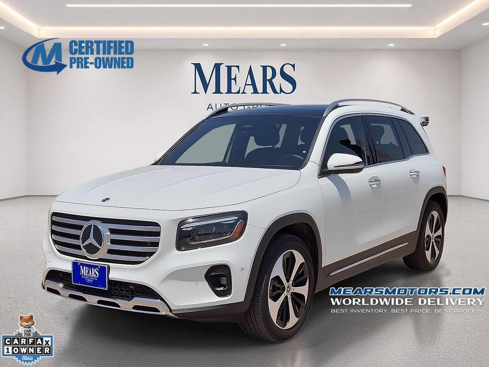 Polar White 2025 Mercedes-Benz GLB SUV / Crossover All-Wheel Drive 8-Speed Dual Clutch