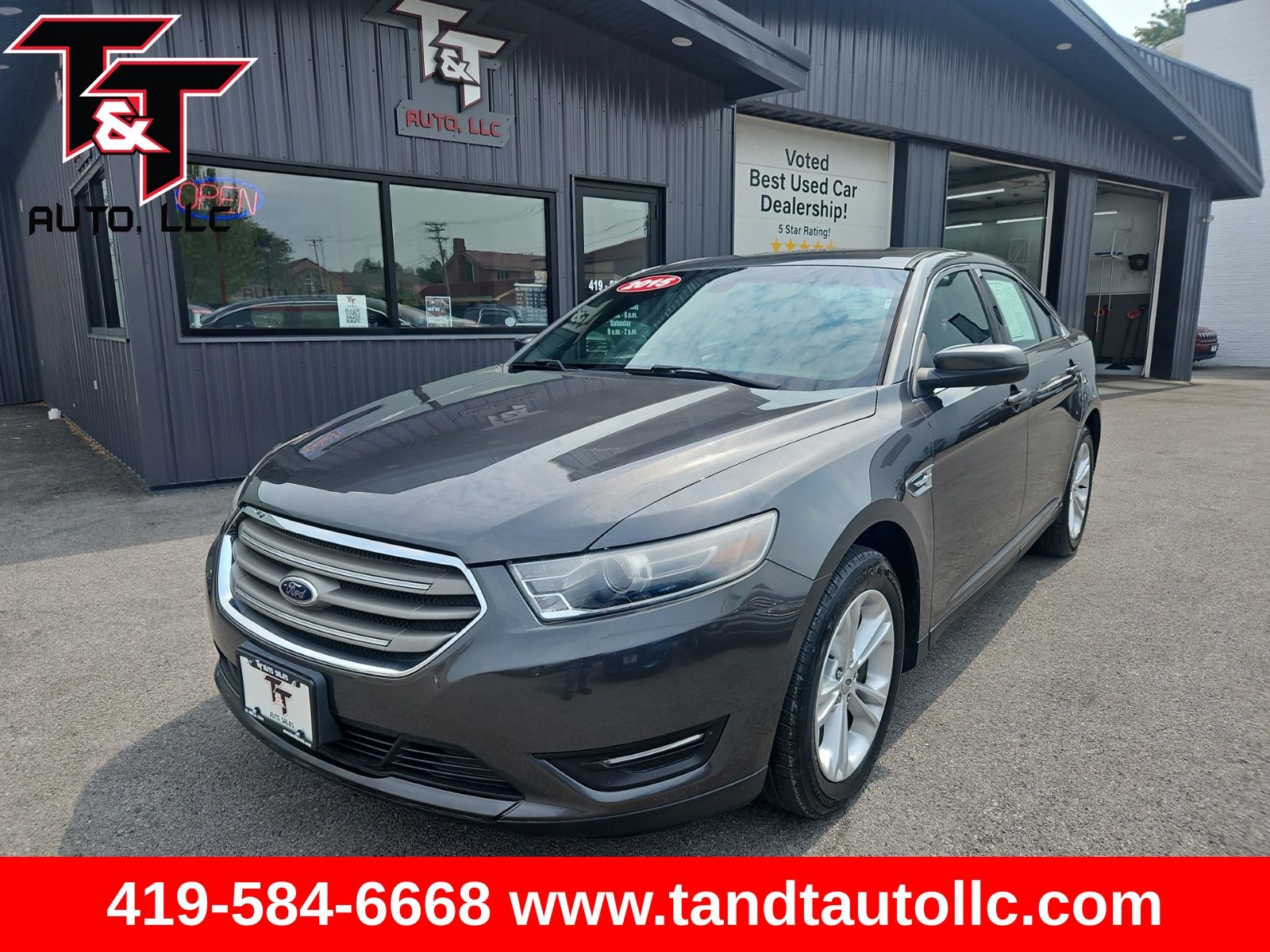 Gray (Magnetic Metallic) 2015 Ford Taurus Sedan Front-Wheel Drive 6-Speed Automatic