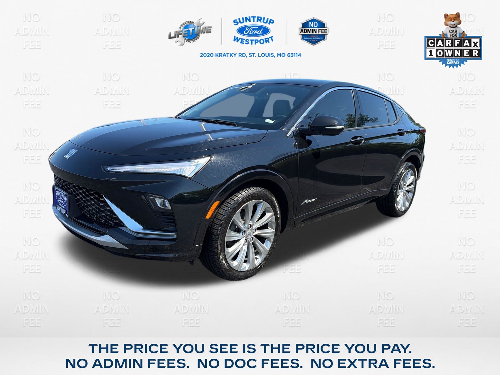 Black (Ebony Twilight Metallic) 2024 Buick Envista SUV / Crossover Front-Wheel Drive 6-Speed Automatic