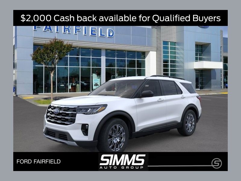 Star White Metallic Tri-Coat 2026 Ford Explorer Active AWD SUV / Crossover All-Wheel Drive Automatic