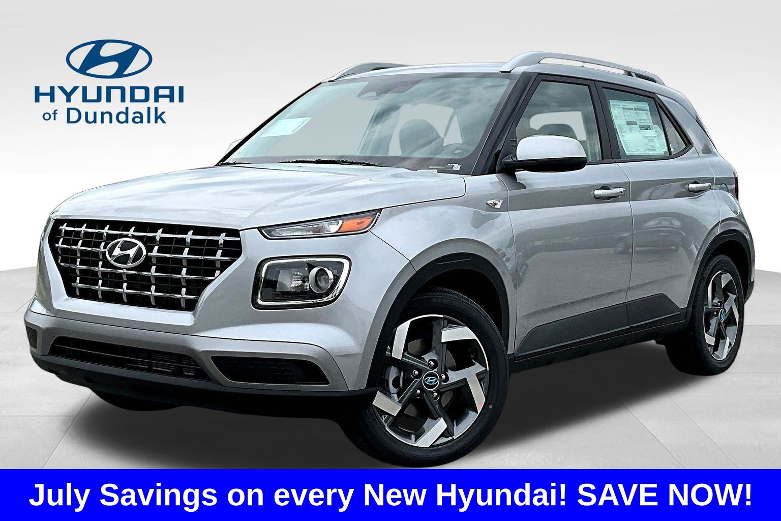 Shimmering Silver 2026 Hyundai Venue SUV / Crossover Front-Wheel Drive Continuously Variable Transmission