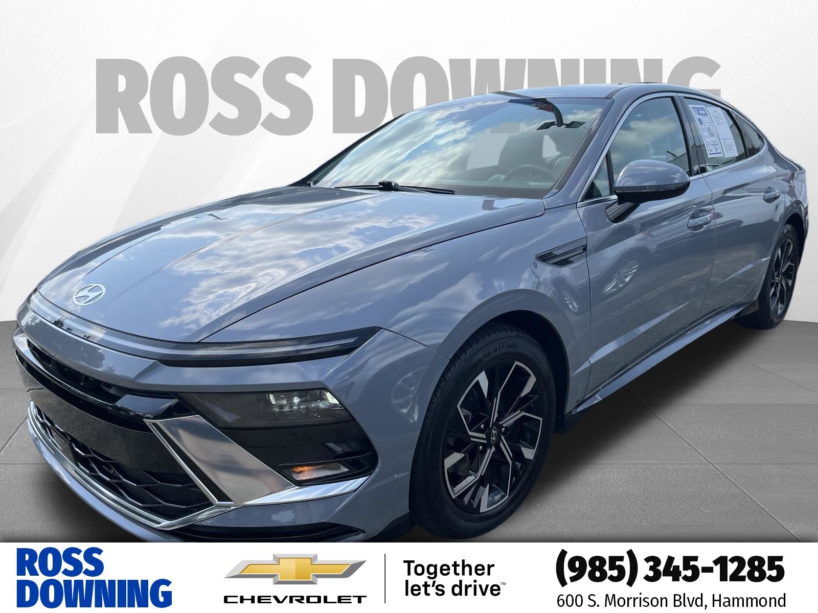 Transmission Blue 2024 Hyundai Sonata Sedan Front-Wheel Drive 8-Speed Automatic