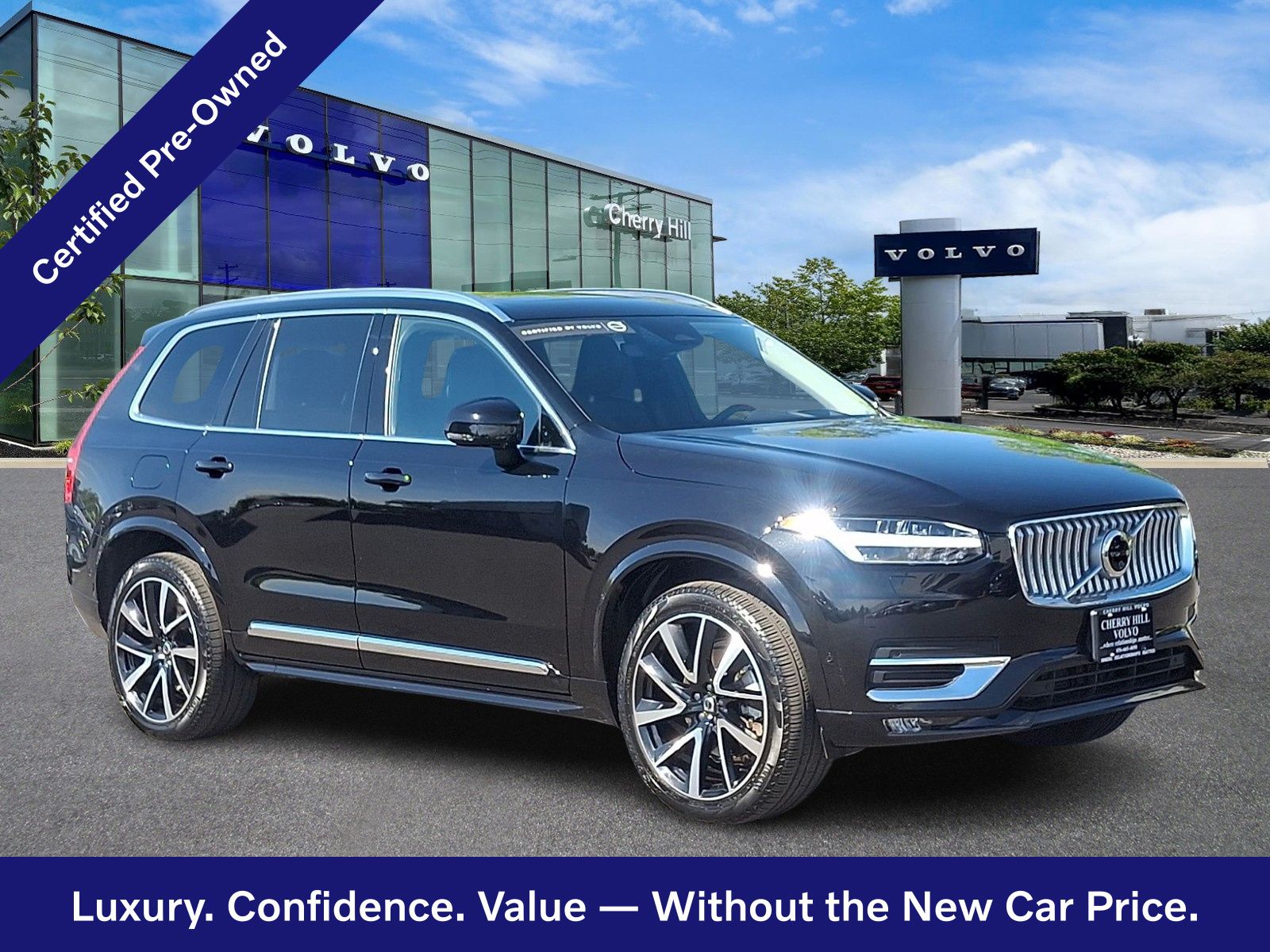 Onyx Black Metallic 2024 Volvo XC90 B6 Ultimate Bright Theme 7-Passenger AWD SUV / Crossover All-Wheel Drive Automatic