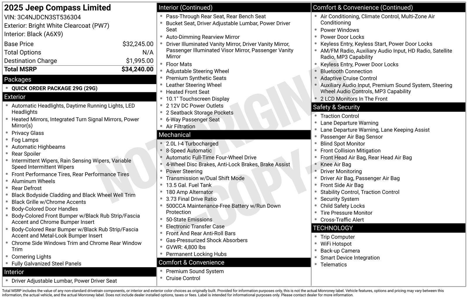Used Car 2025 Jeep Compass  Limited For Sale Under $25,000 In Austin, Texas