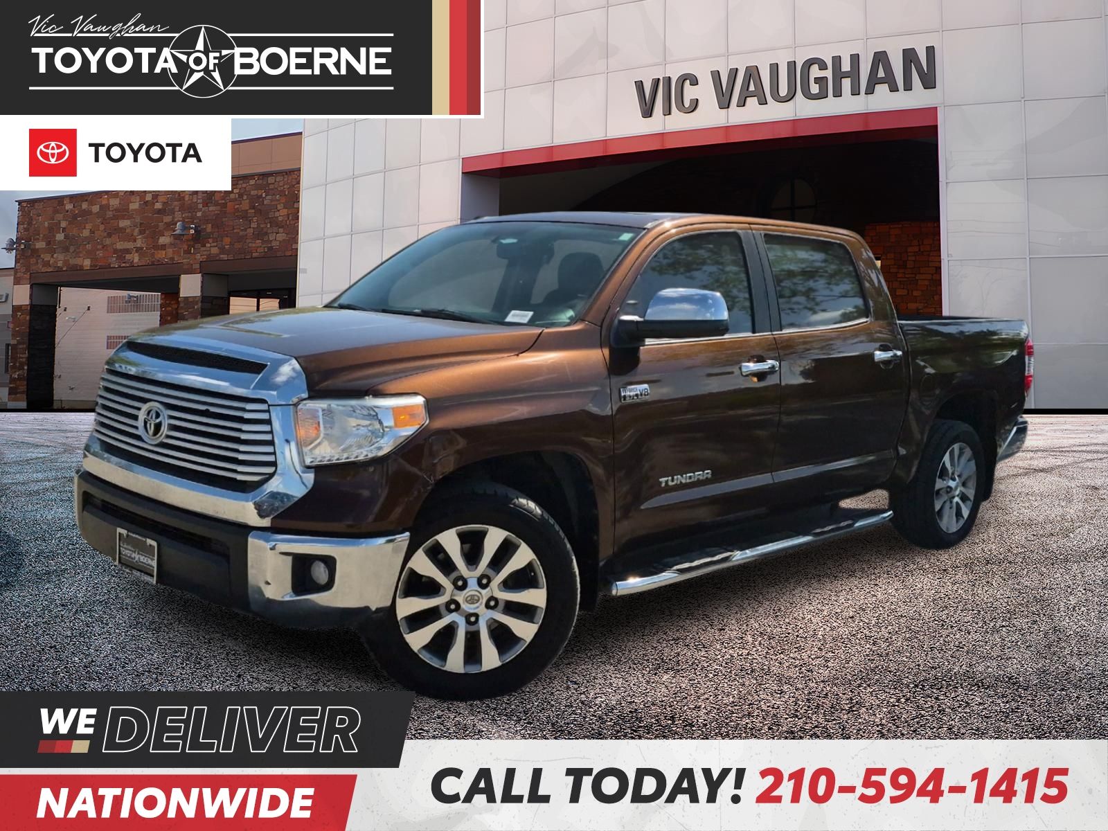 Sunset Bronze 2015 Toyota Tundra Pickup Truck 4X2 6-Speed Automatic Overdrive