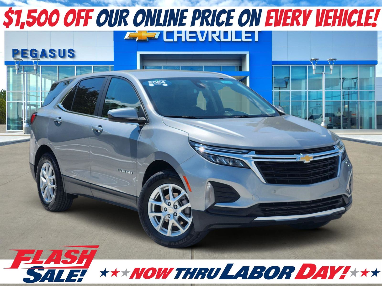 Sterling Gray Metallic 2024 Chevrolet Equinox SUV / Crossover Front-Wheel Drive 6-Speed Automatic Overdrive