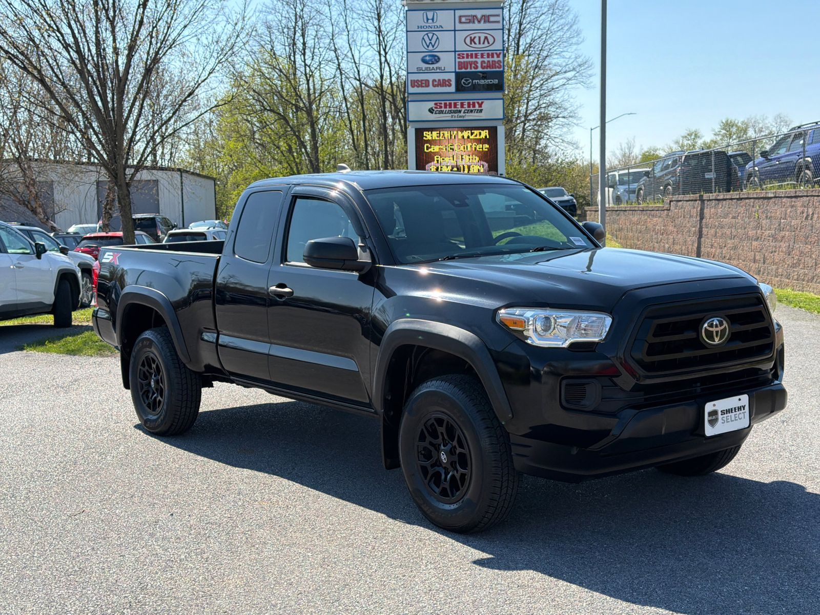 Midnight Black Metallic 2020 Toyota Tacoma SR I4 Access Cab 4WD Pickup Truck Four-Wheel Drive 6-Speed Automatic