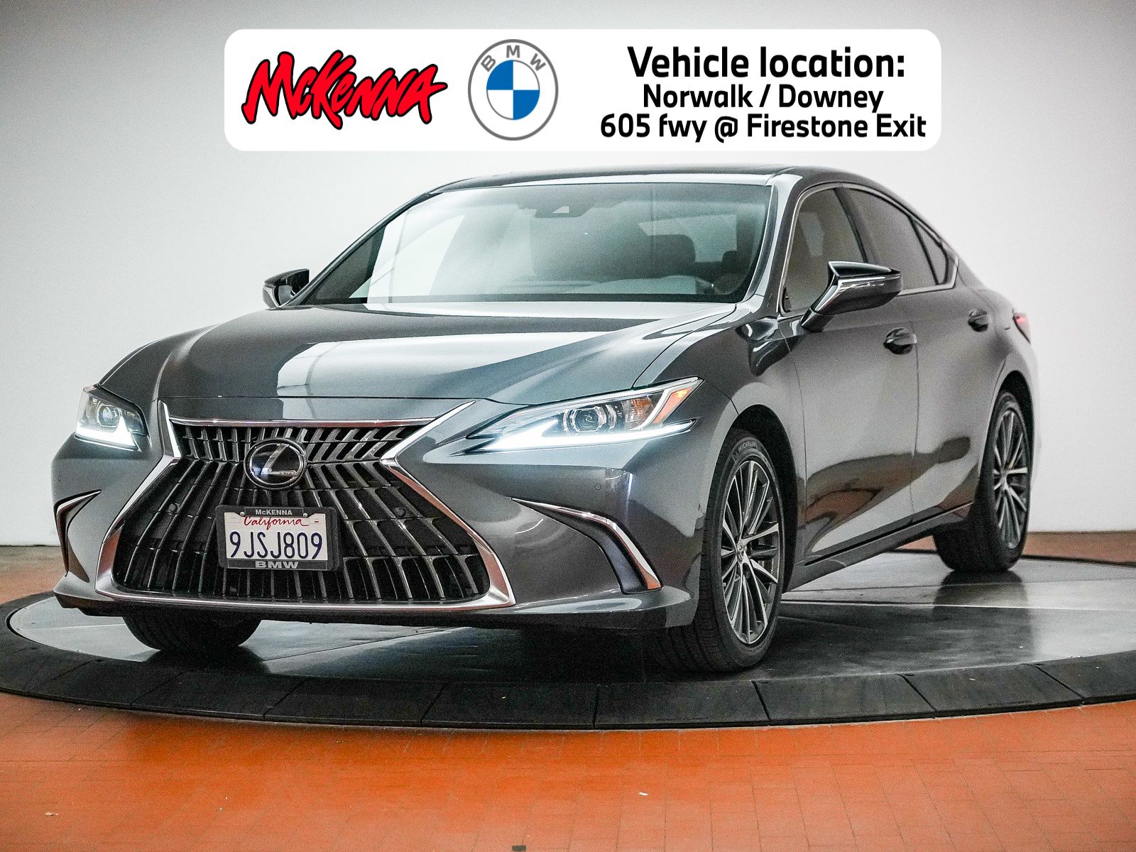 Gray 2024 Lexus ES 350 FWD Sedan Front-Wheel Drive 8-Speed Automatic