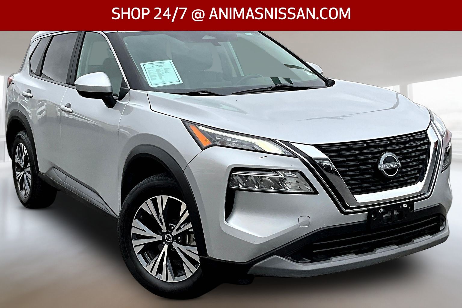 Brilliant Silver Metallic 2023 Nissan Rogue SV FWD SUV / Crossover Front-Wheel Drive Continuously Variable Transmission