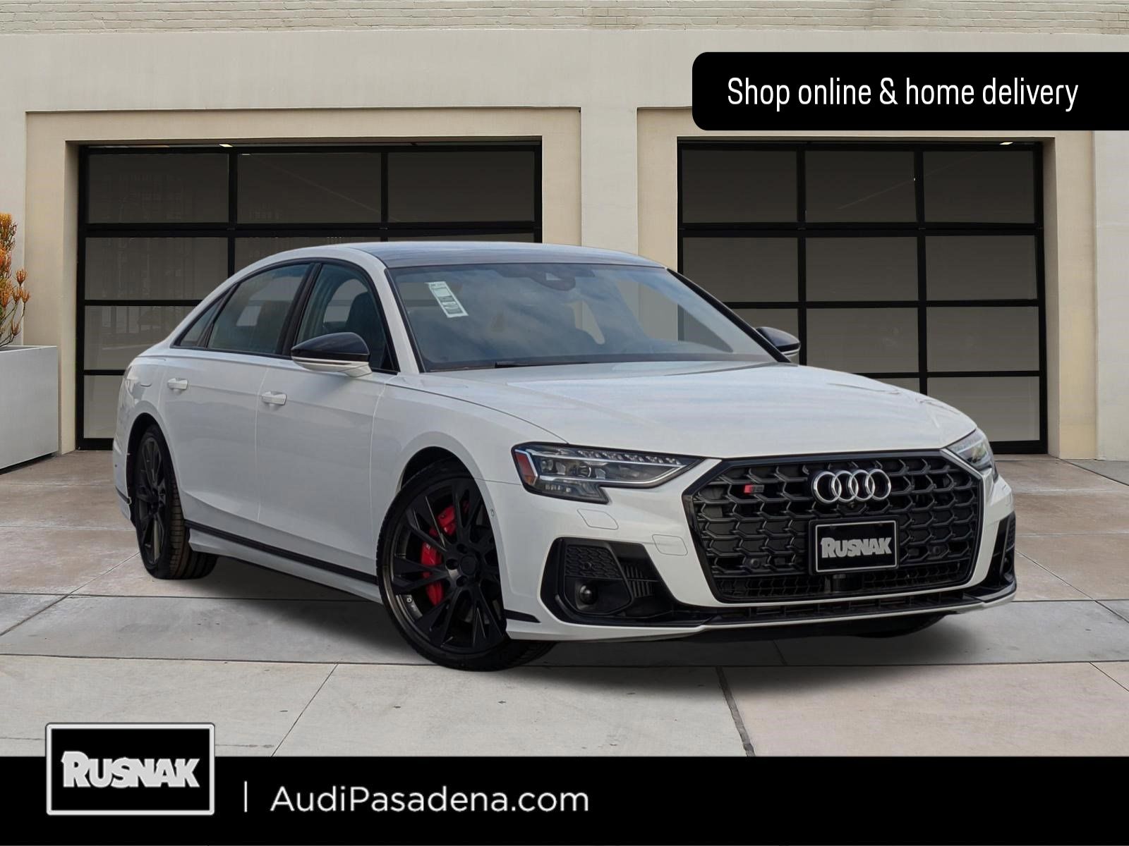 Glacier White 2026 Audi S8 Sedan All-Wheel Drive 8-Speed Automatic