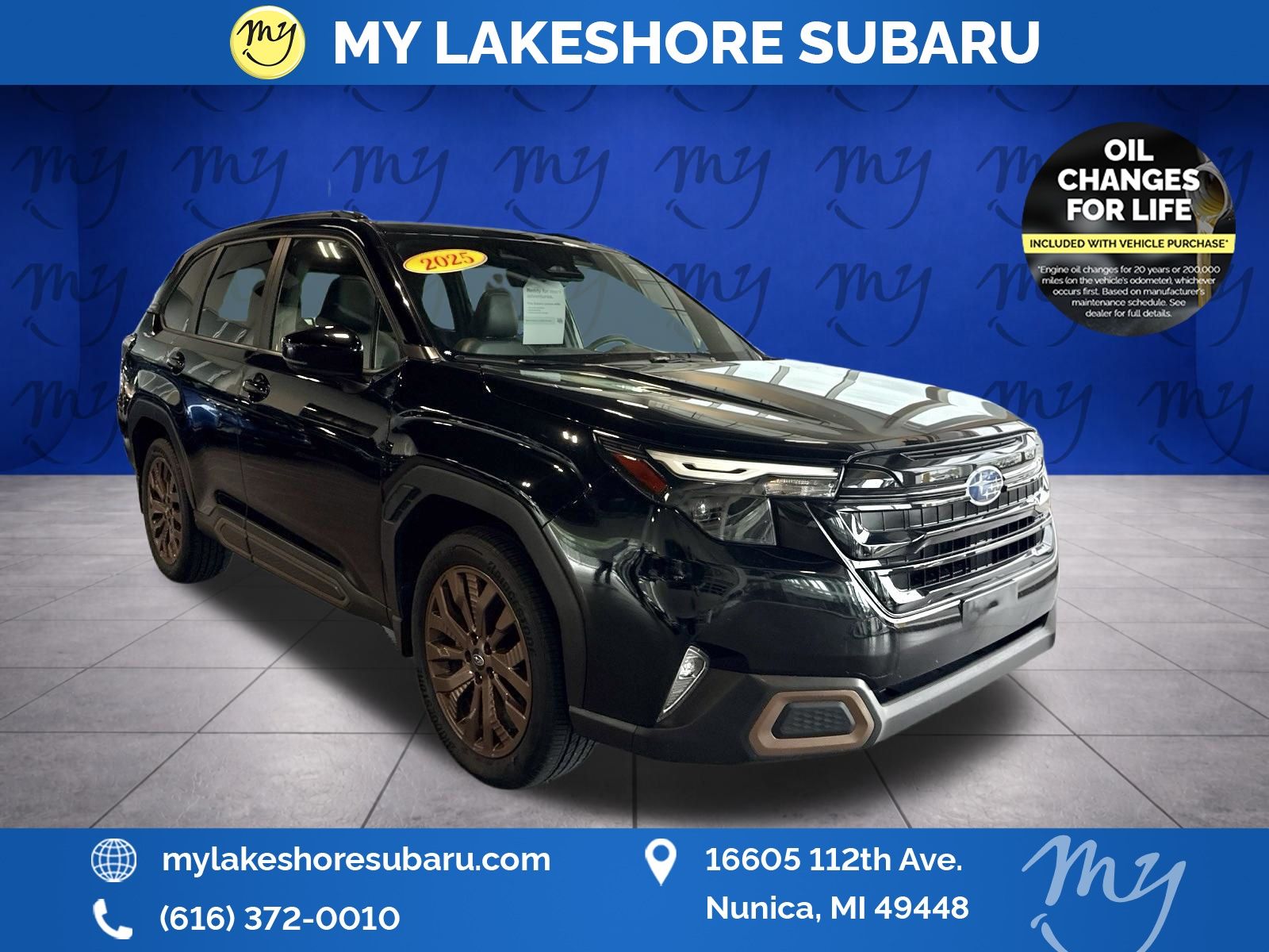 Crystal Black Silica 2025 Subaru Forester SUV / Crossover All-Wheel Drive Continuously Variable Transmission