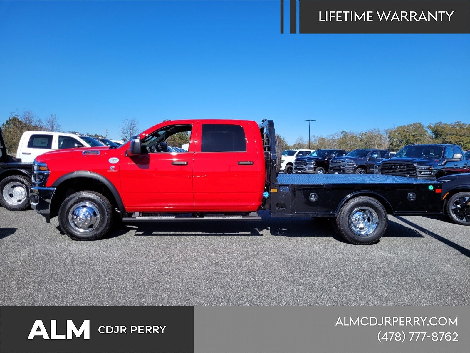 New 2026 Flame Red Clear-Coat Exterior Paint RAM Tradesman image 3