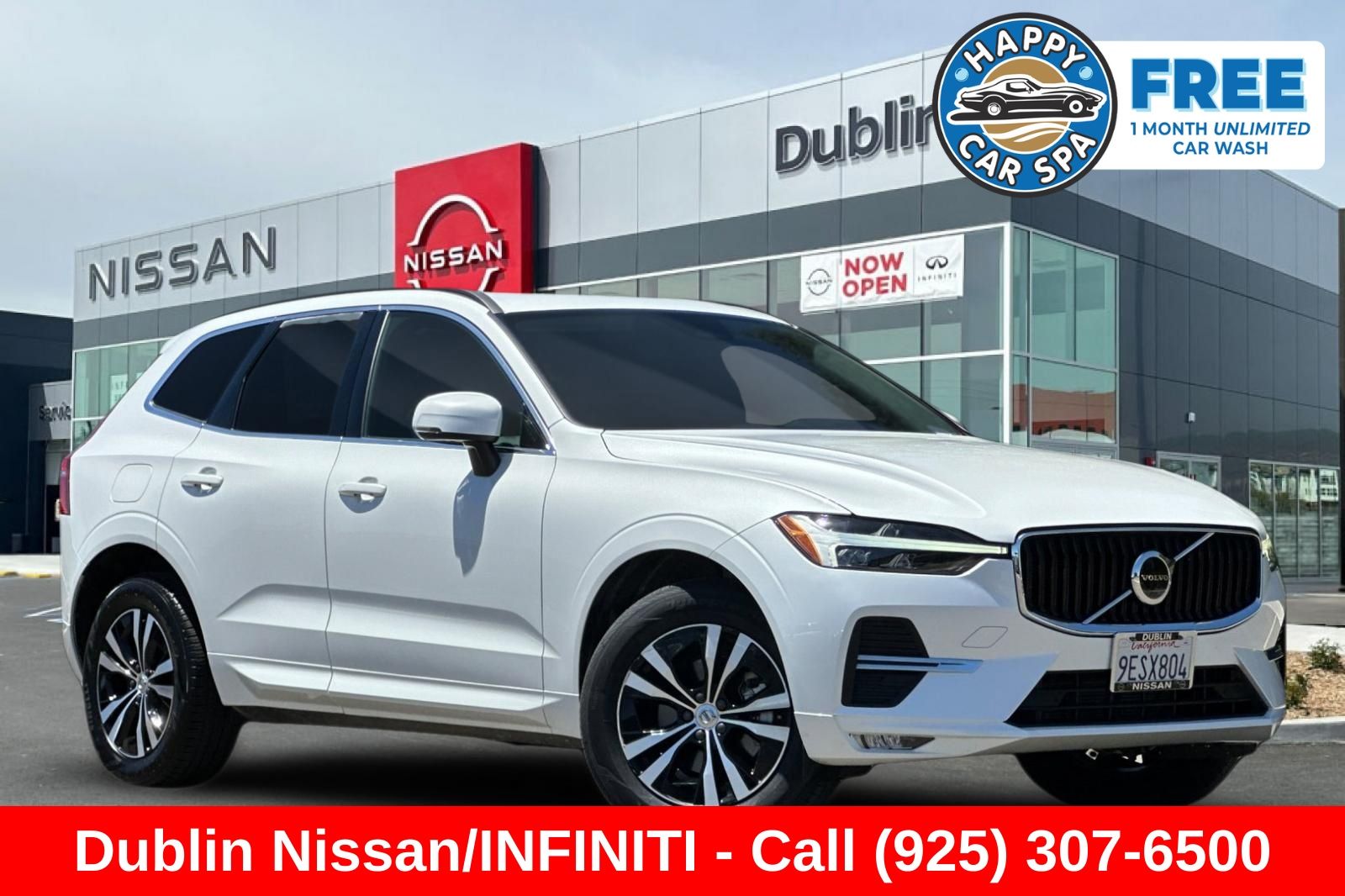 Crystal White 2023 Volvo XC60 SUV / Crossover Front-Wheel Drive Automatic