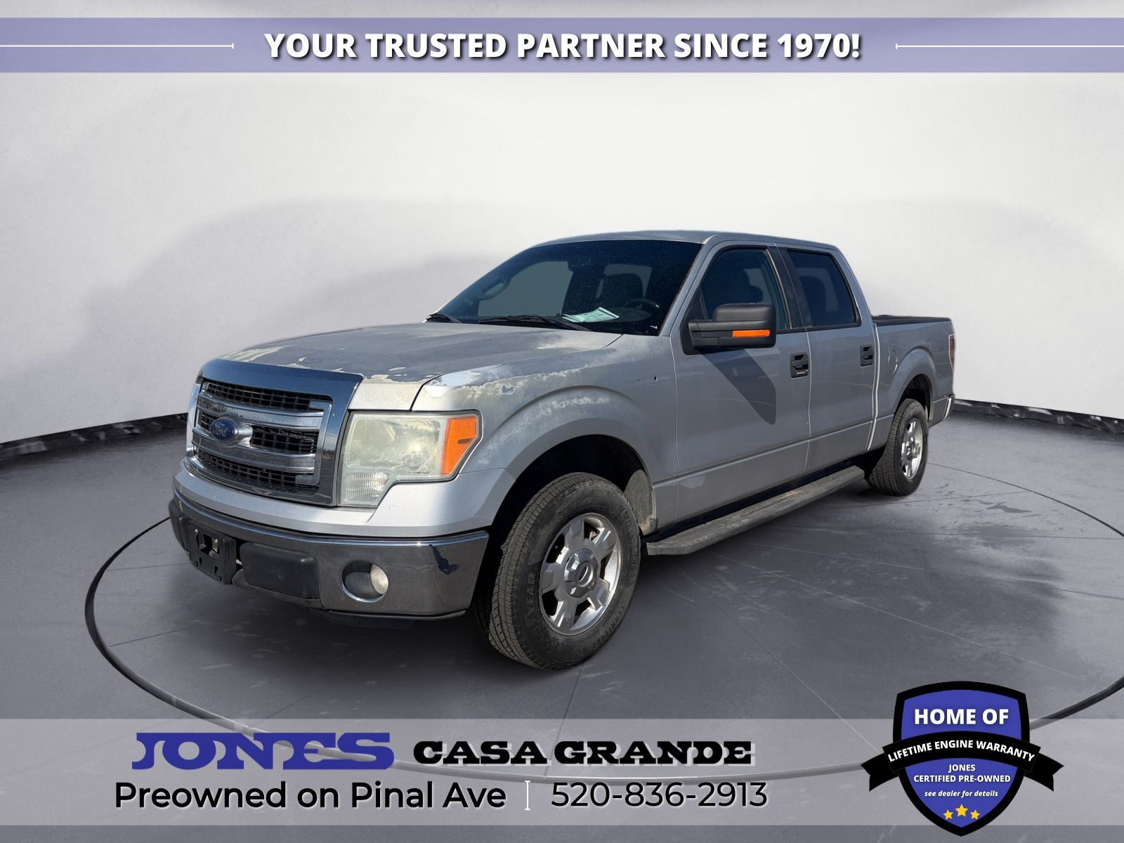 Ingot Silver Metallic 2014 Ford F-150 Pickup Truck 4X2 6-Speed Automatic