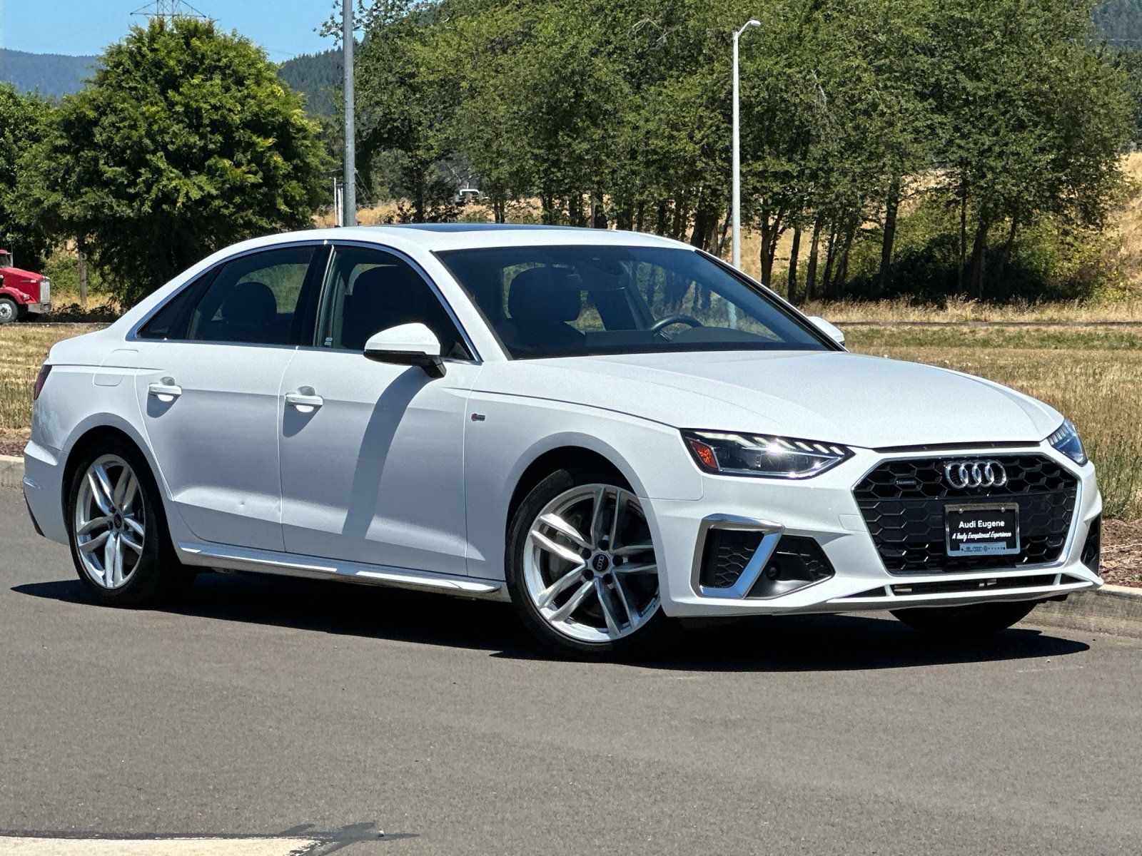 Arkona White 2024 Audi A4 Sedan All-Wheel Drive 7-Speed Automatic