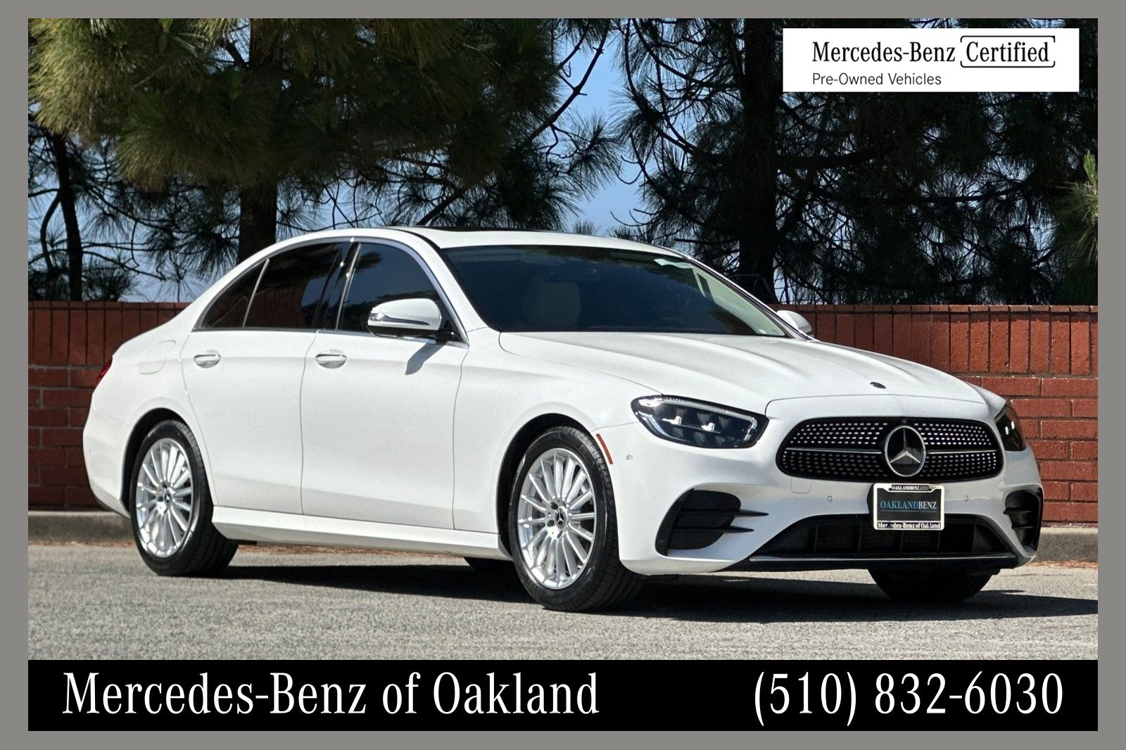 Polar White 2021 Mercedes-Benz E-Class Sedan Rear-Wheel Drive 9-Speed Automatic
