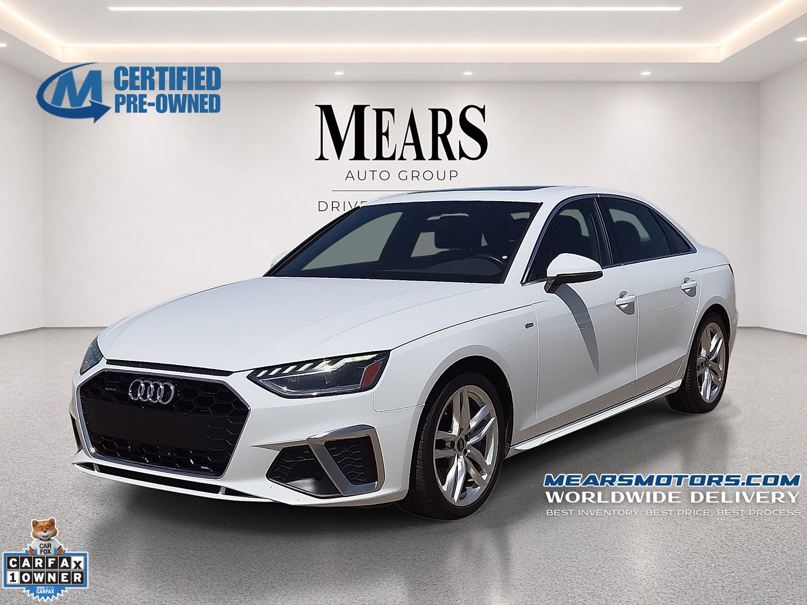Ibis White 2023 Audi A4 Sedan All-Wheel Drive 7-Speed Automatic