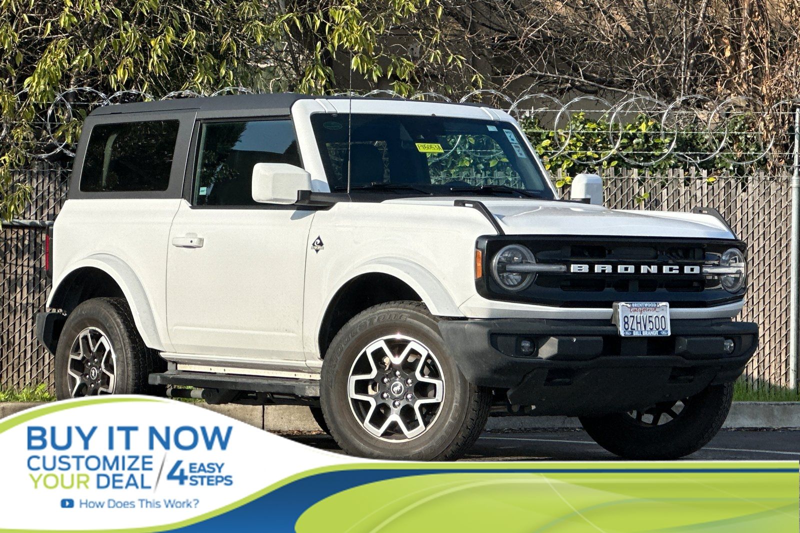 Oxford White 2021 Ford Bronco Outer Banks 2-Door 4WD SUV / Crossover Four-Wheel Drive Automatic