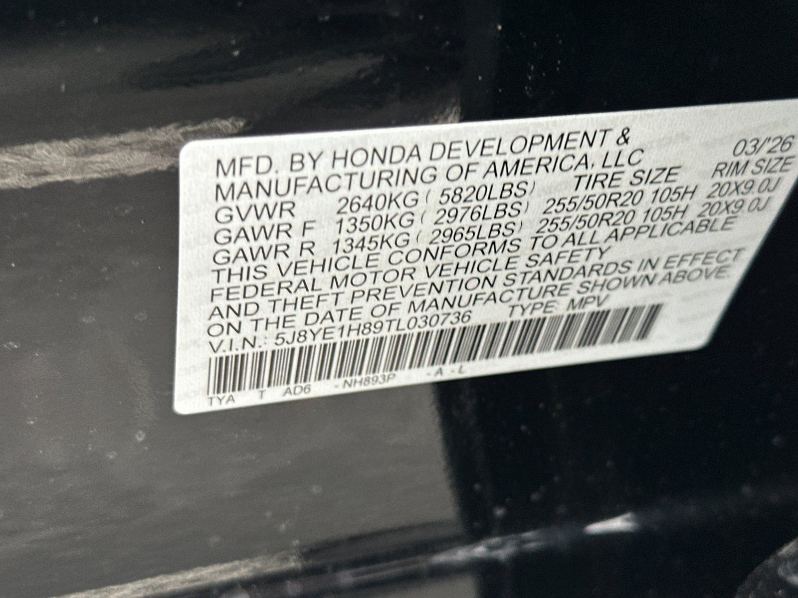 new 2026 Acura MDX car, priced at $69,185