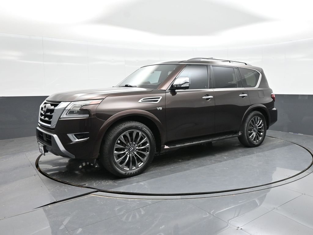 Mocha Almond Pearl 2021 Nissan Armada SUV / Crossover 4X2 7-Speed Automatic