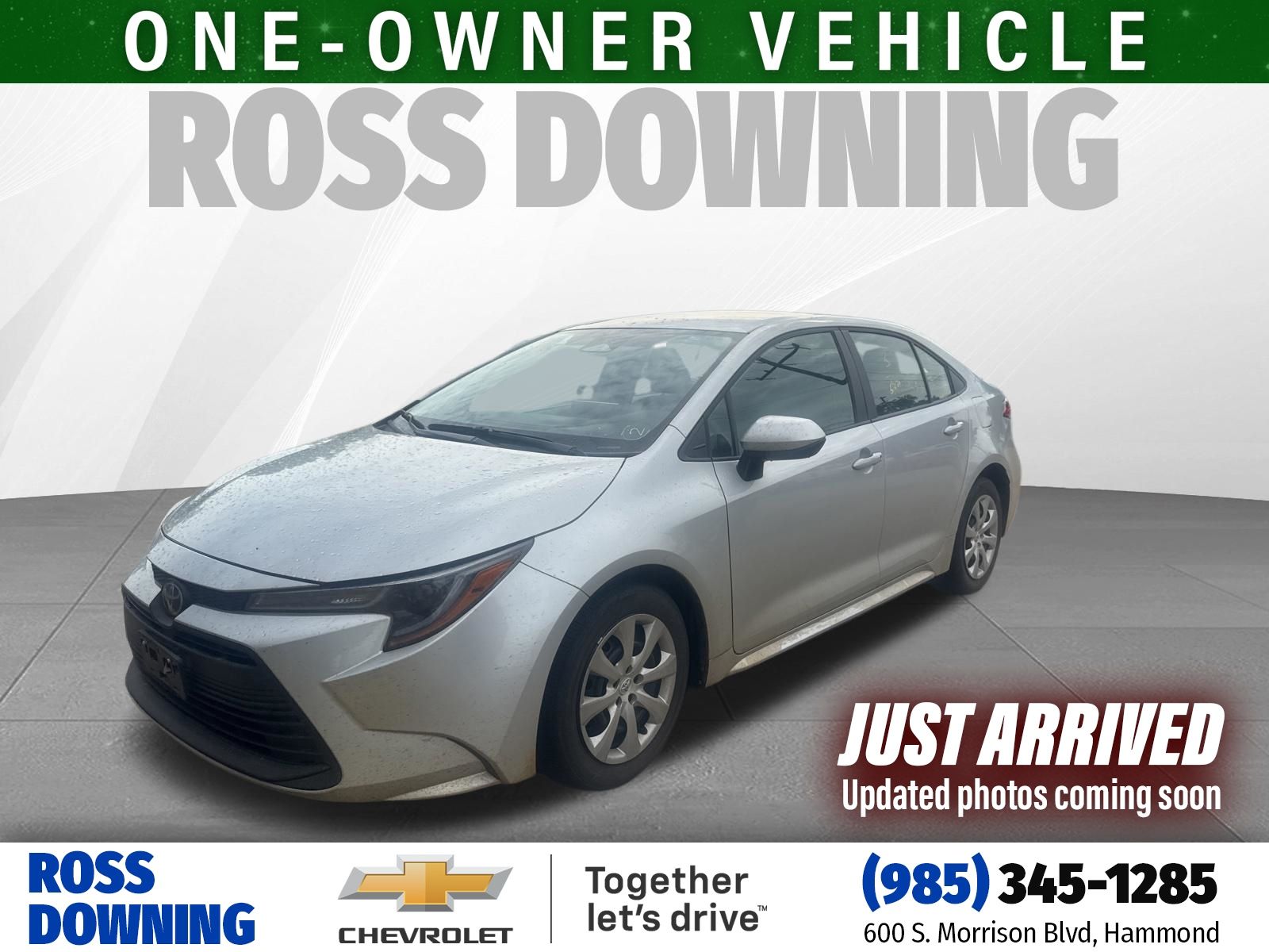 2025 Toyota Corolla LE Silver at Toyota of Kenner