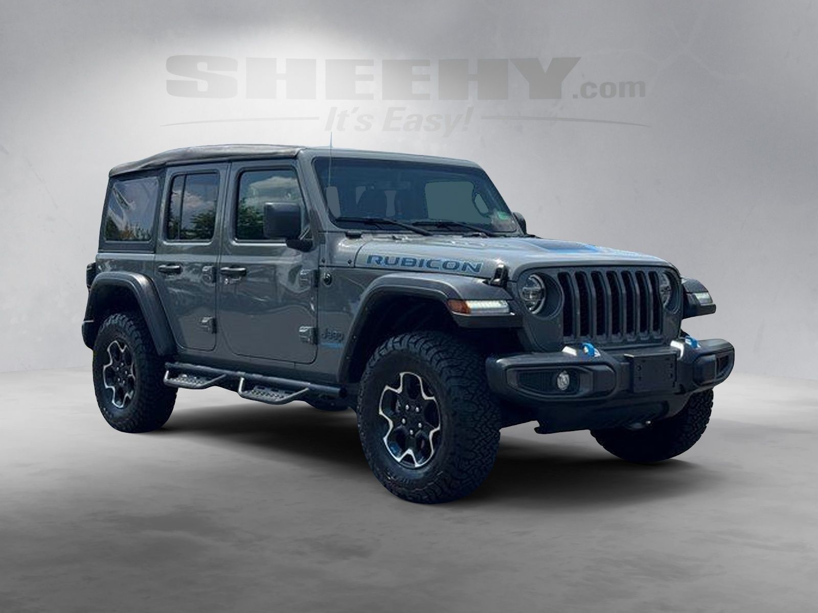 Used 2022 Gray Jeep Unlimited Rubicon 4xe image 2