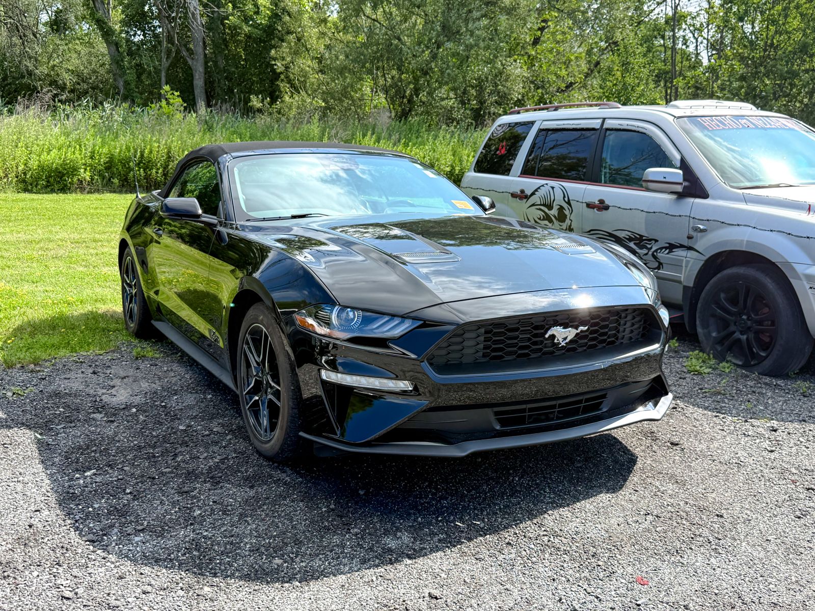 Shadow Black 2023 Ford Mustang Convertible Rear-Wheel Drive Automatic
