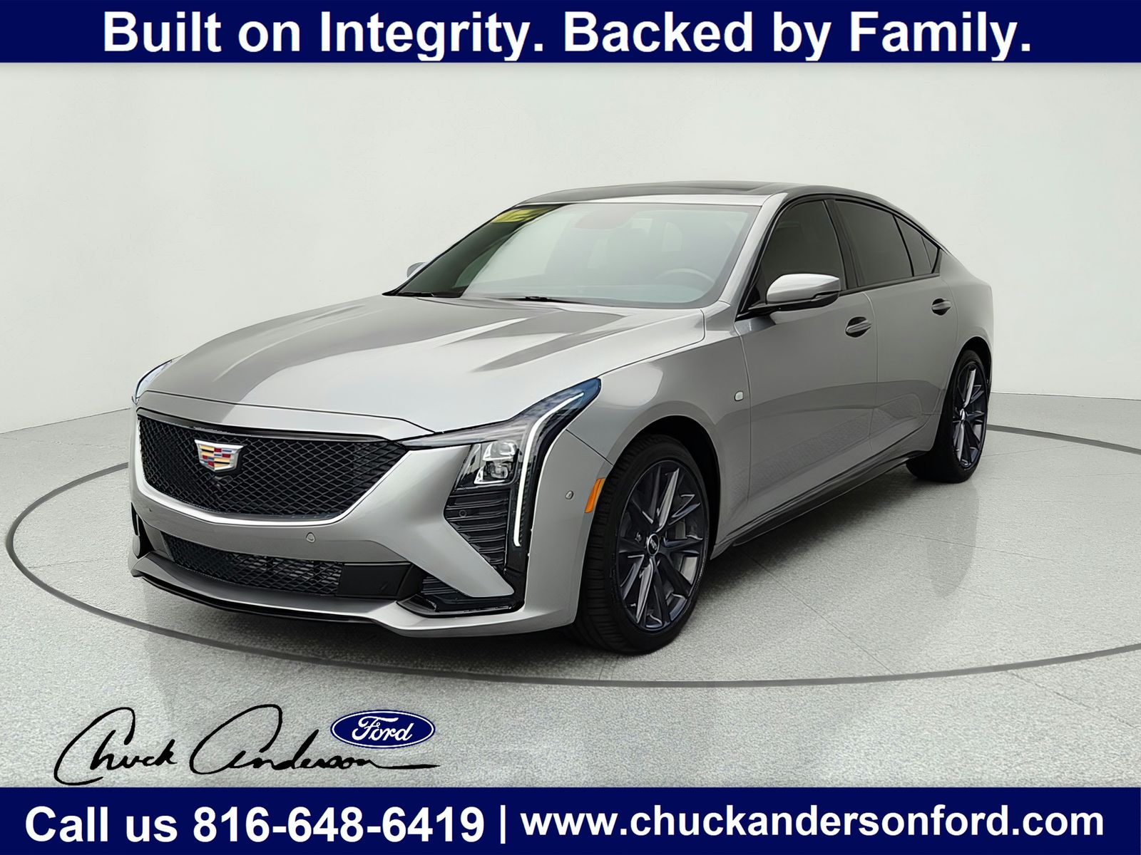 Argent Silver Metallic 2025 Cadillac CT5 Sedan All-Wheel Drive Automatic